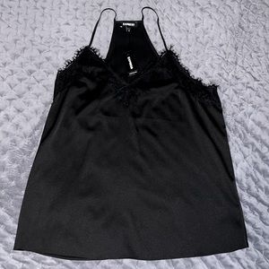 NWT Express Satin V-neck Embellished Cami size M